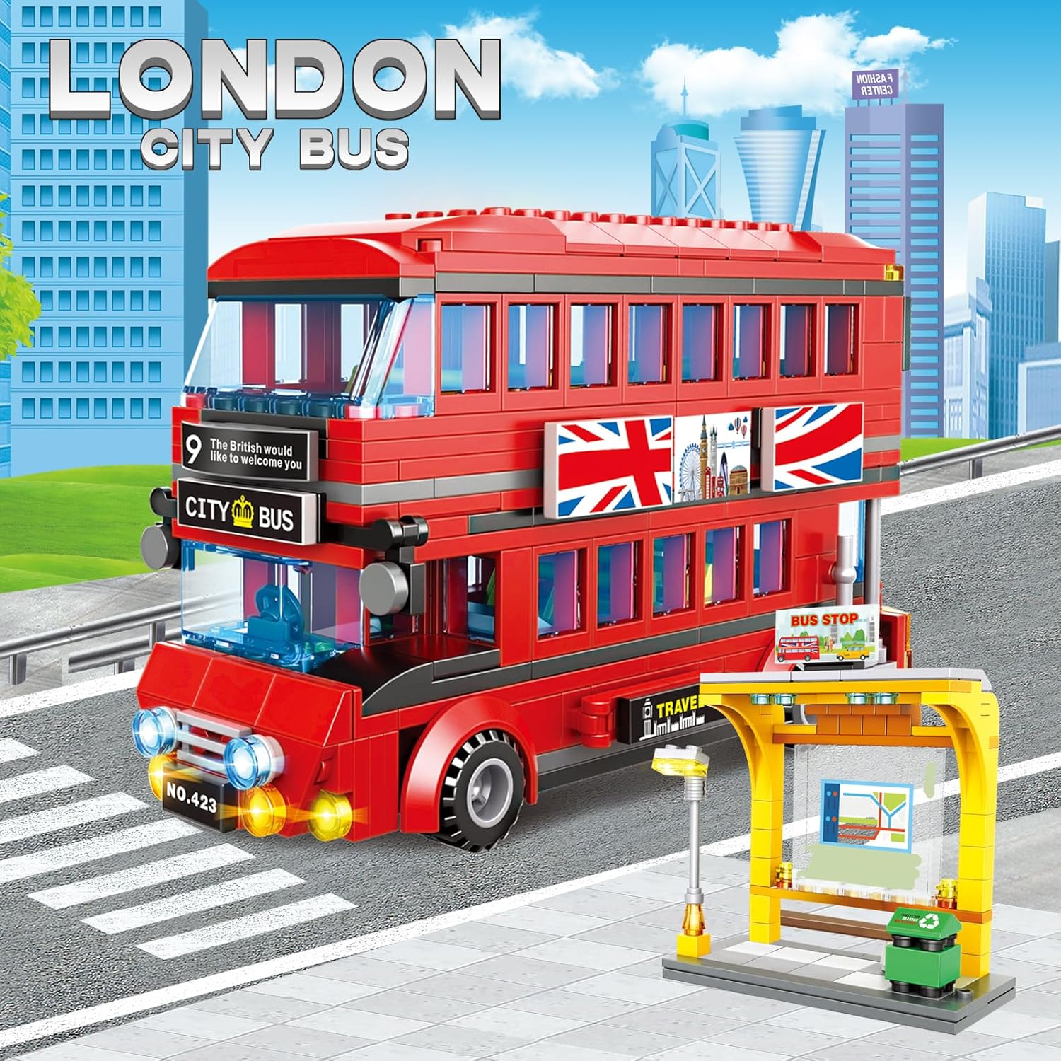 Kids Toys London - Conjunto de Blocos de Montar de
