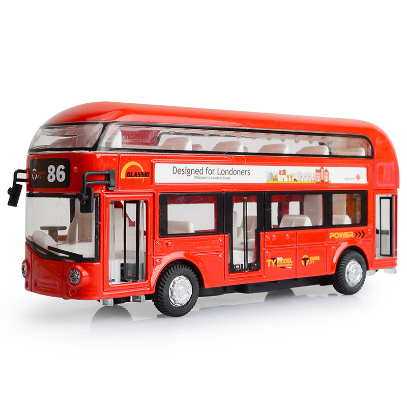 Kids Toys London - Ônibus londres de dois andares, 17cm,