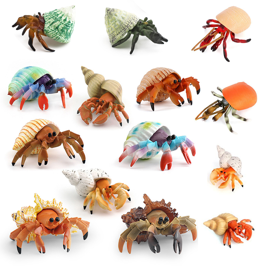 Kids Toys China - Figurinha Realista de Caranguejo Ermitão, Modelo