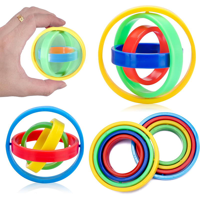 Spin Top Gyro Toy - Giroscópio 3D de Rotação Infinita, Silencioso,