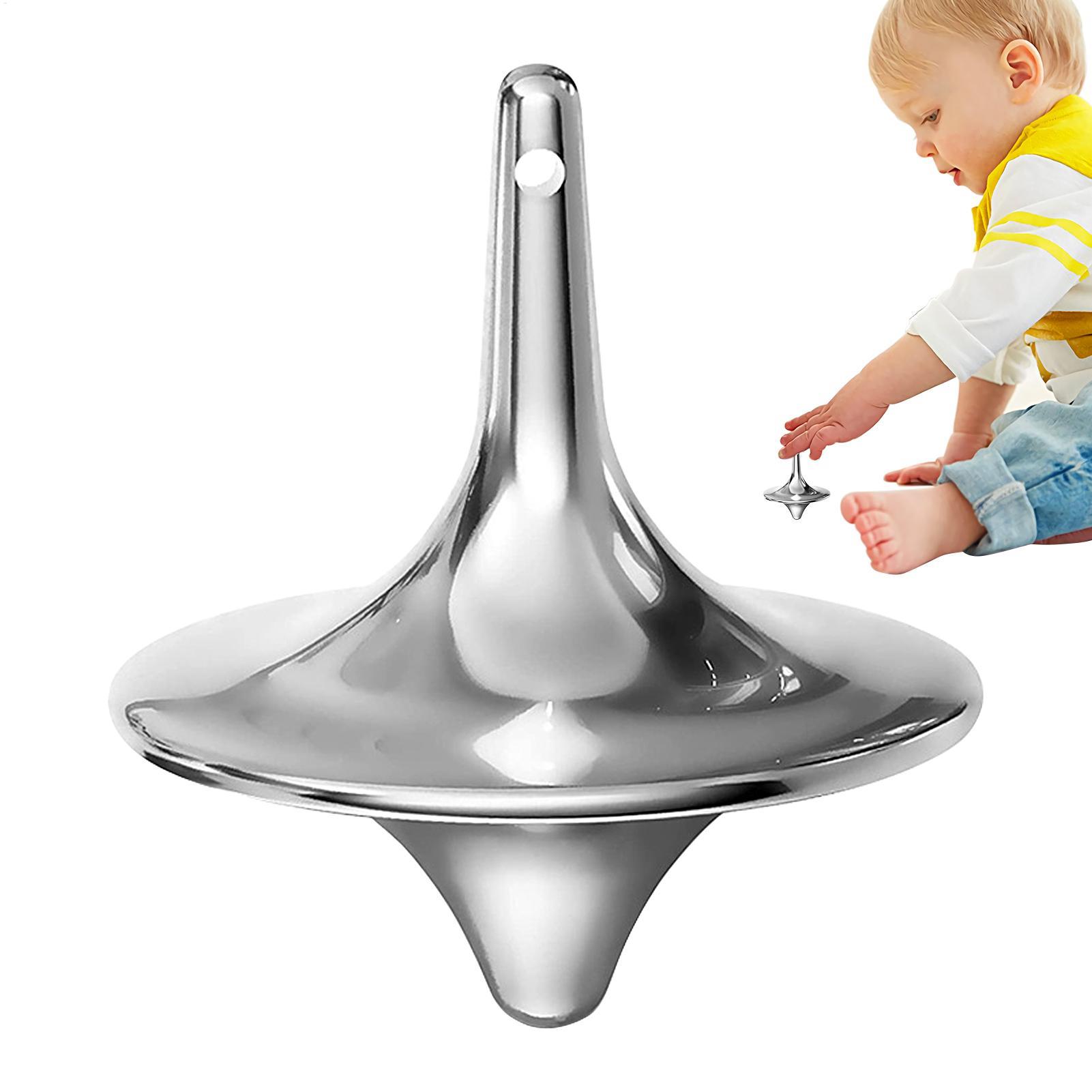 Spin Top Gyro Toy - Giroscópio de Metal Antiestresse, Brinquedo Giratório