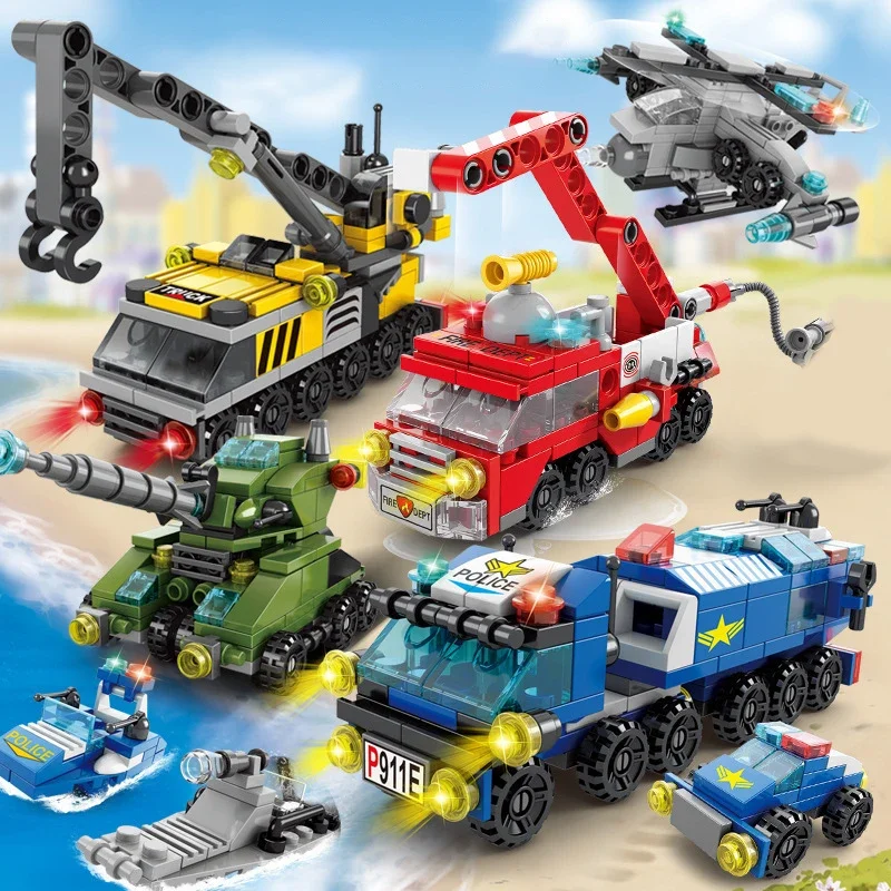 Lego Set City - Blocos de construção de carros de