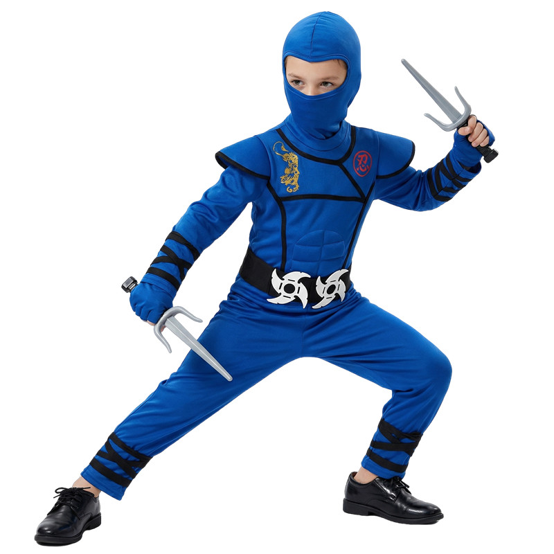 Fantasia de ninja preta e azul - Kids Toys Boys avaliação e preço