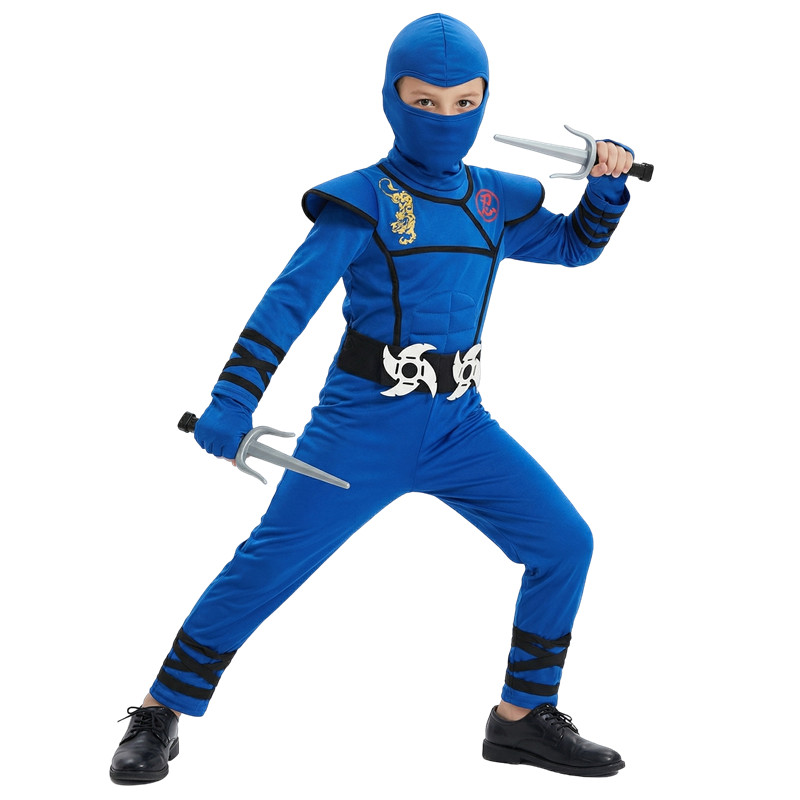 Fantasia de ninja preta e azul - Kids Toys Boys avaliação e preço