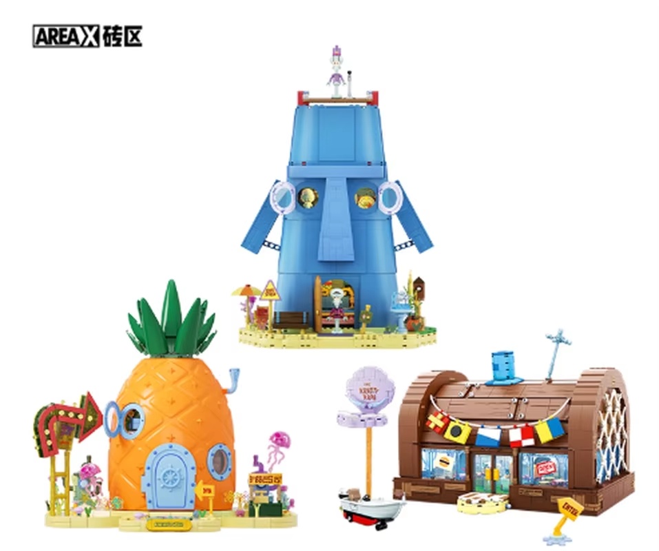 Blocos de Montar Areax Spongeb - Kids Toys China avaliação e preço