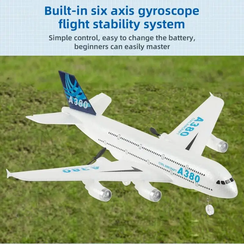 2.4g rc a380 espuma avião giro - Kid Toys And More avaliação e preço