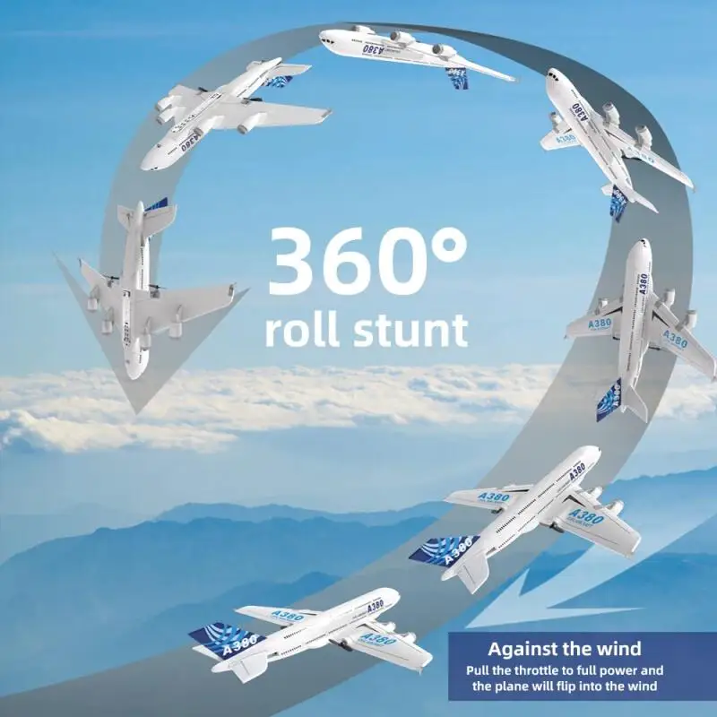 2.4g rc a380 espuma avião giro - Kid Toys And More avaliação e preço