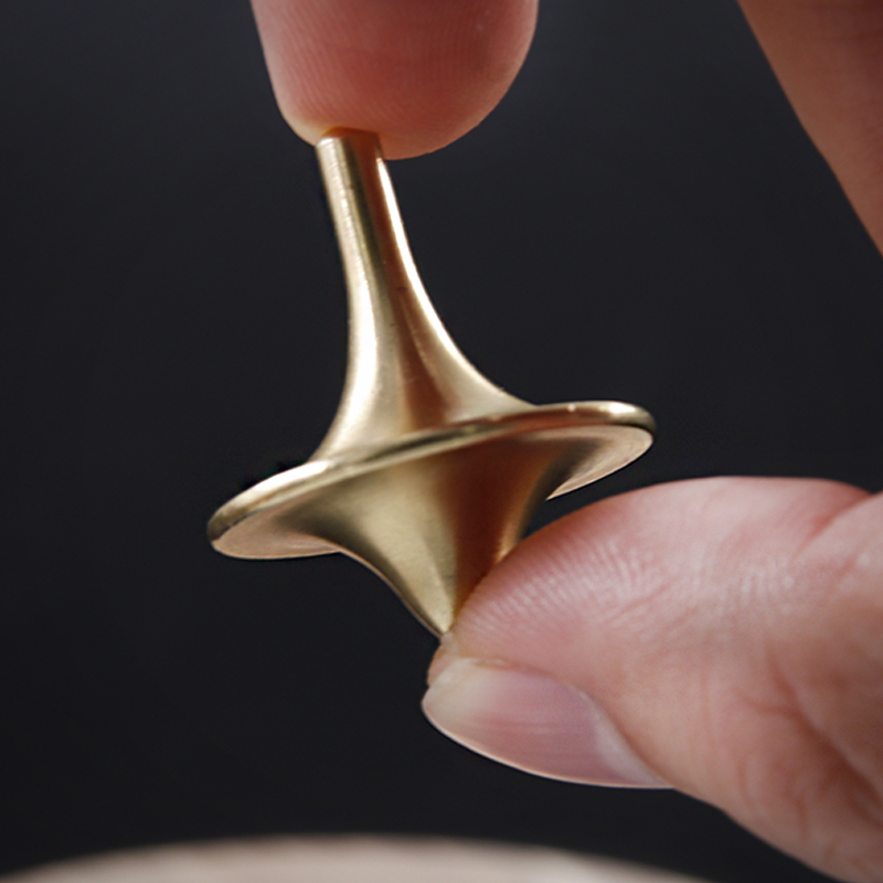Solid Brass Spinning Top, Cria - Spin Top Gyro Toy avaliação e preço