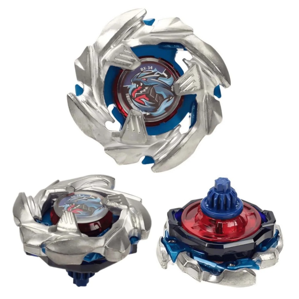 BX-34 Silver Blue Cobalt Drago - Spin Top Gyro Toy avaliação e preço