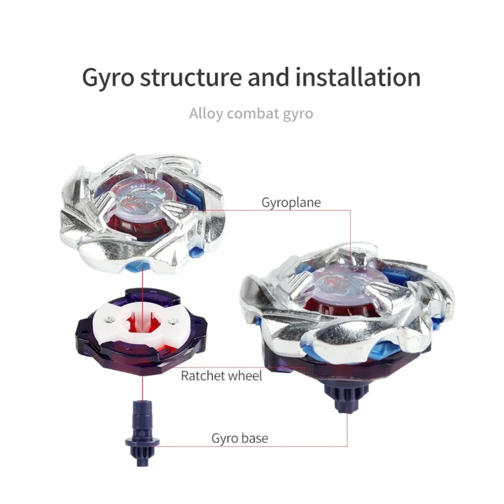BX-34 Silver Blue Cobalt Drago - Spin Top Gyro Toy avaliação e preço