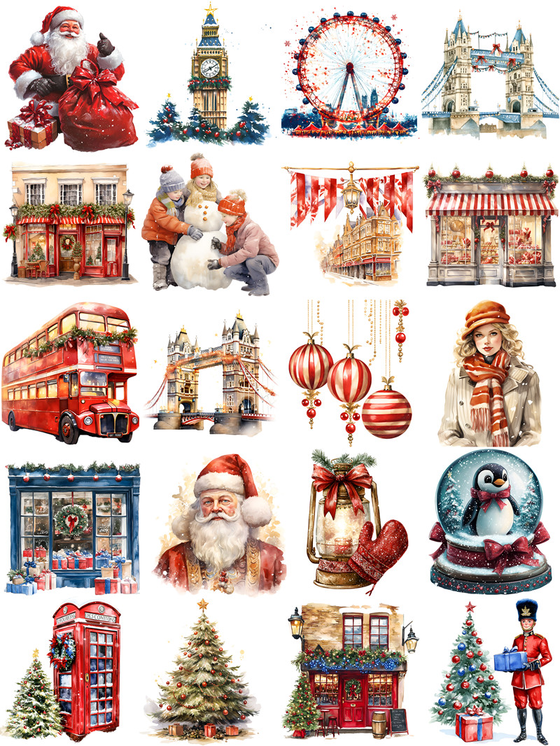 Londres natal adesivos artesan - Kids Toys London avaliação e preço