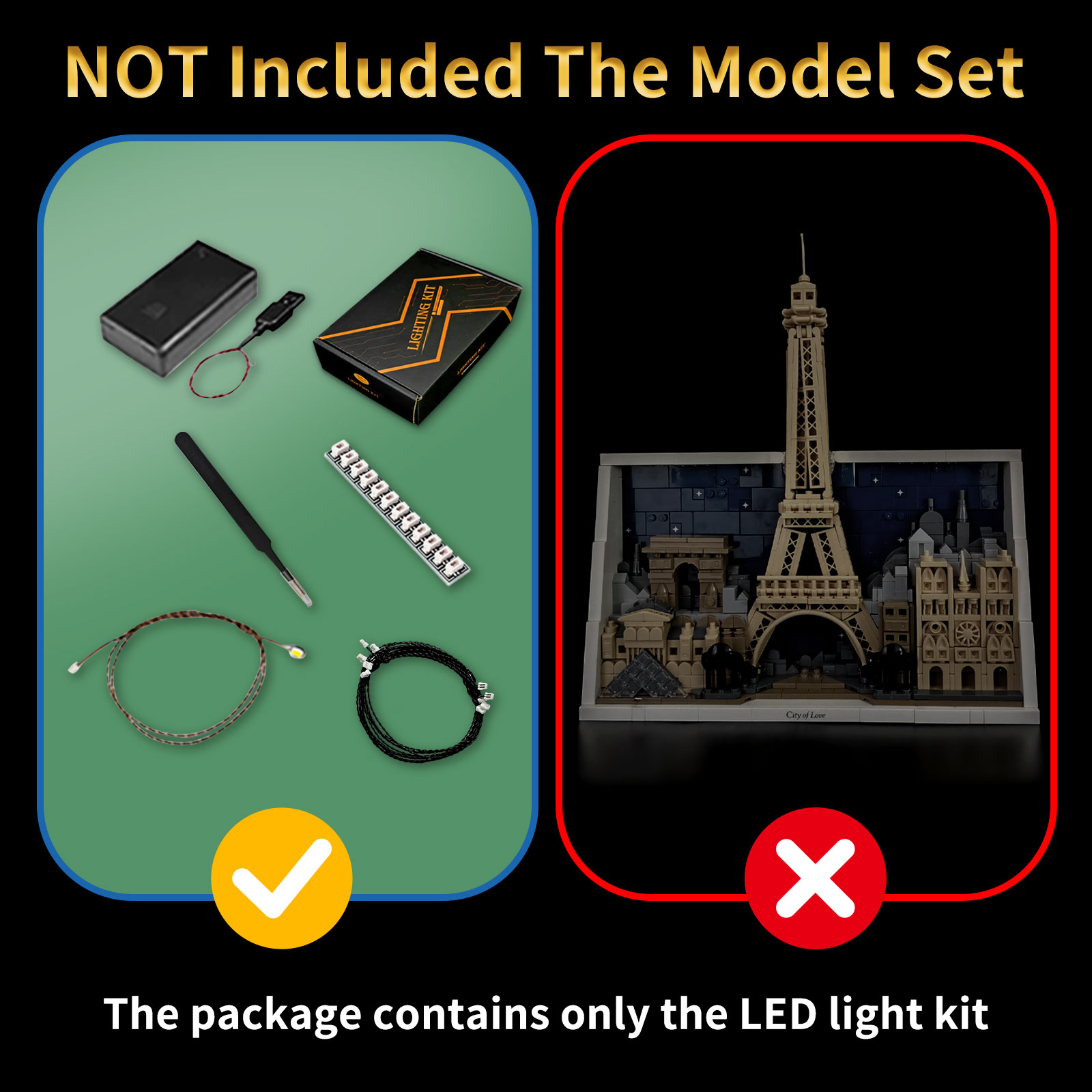 Kit de iluminação LED LYBMTWF  - Lego Set City avaliação e preço