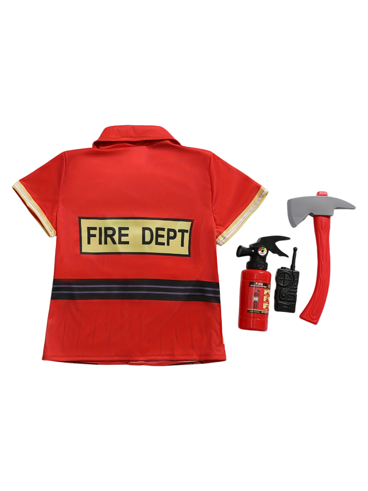 Camisa Estilo Bombeiro para Cr - Kids Toys Idea avaliação e preço