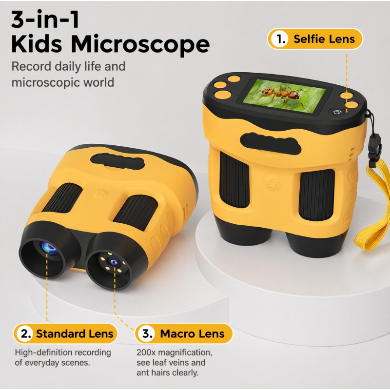 Câmera de Microscópio Digital  - Kids Toys Top View avaliação e preço